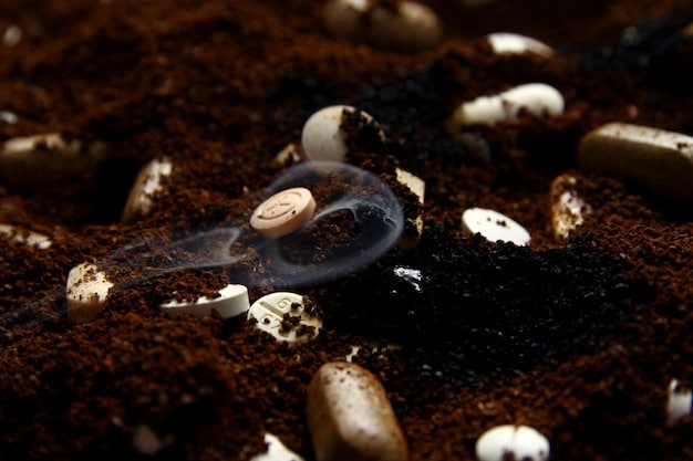 A close-up of rich, dark compost teeming with earthworms, highlighting the healthy ecosystem created through composting and its benefits for soil fertility.