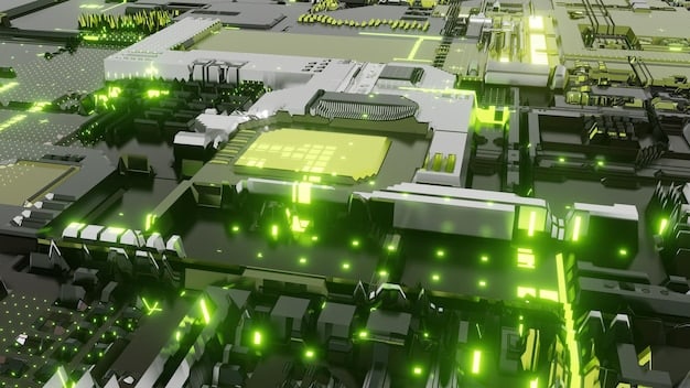 A futuristic rendering of a carbon capture plant integrated into an urban landscape, featuring green spaces and innovative architectural design. The image highlights the potential for carbon capture facilities to coexist harmoniously within cities.