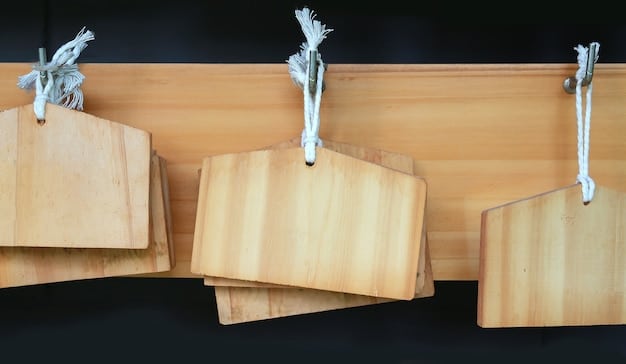 A close-up shot of a stack of timber with a price tag prominently displayed. The price tag includes a QR code that users can scan to get real-time pricing data. In the background, there are logging trucks and a forest landscape, depicting the journey of timber from the forest to the market.